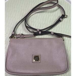 DOONEY&BOURKE‎ AUTHENTIC OYSTER  SAFFIANO LEATHER LEXI CROSSBODY PURSE